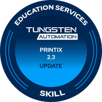 Printix 2.3 Technical Skill Update Badge